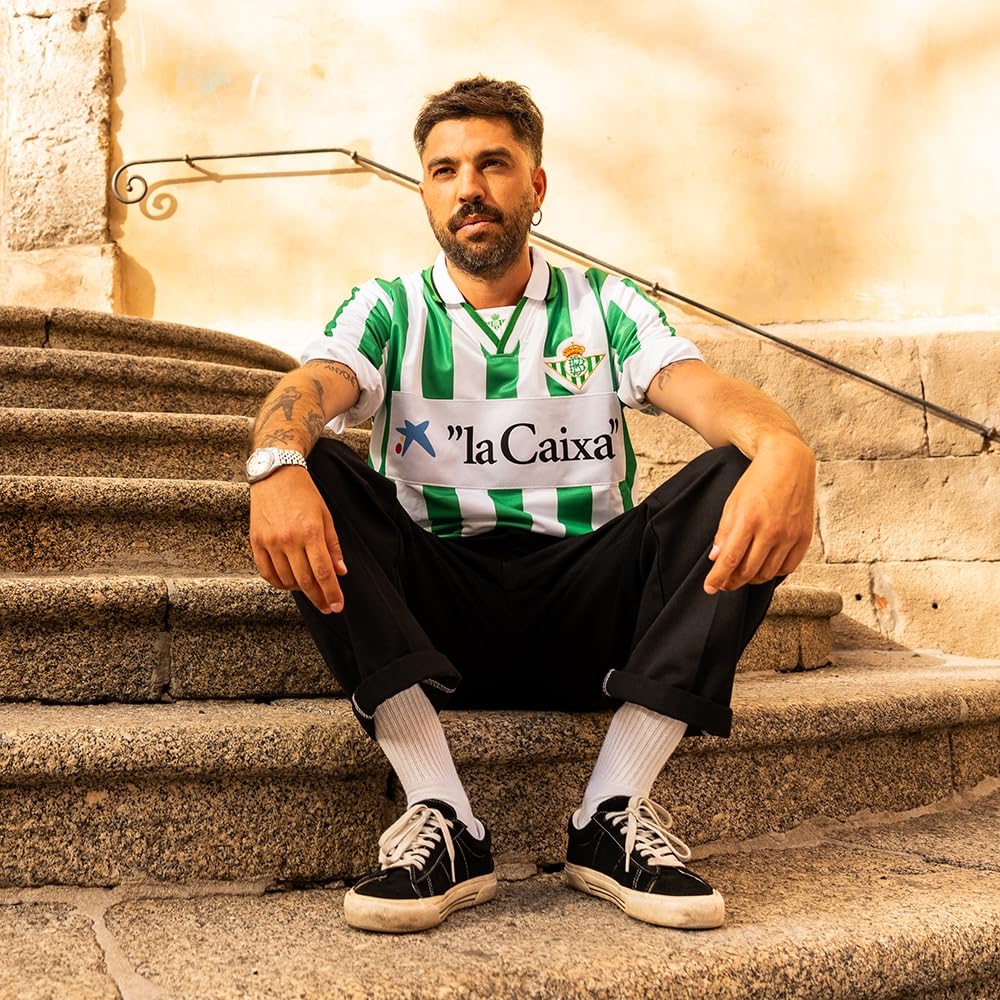 COPA - Maglia retrò - Calcio - Uomo - Real Betis 1995 Gordillo - Verde/Bianco - 100% Poliestere