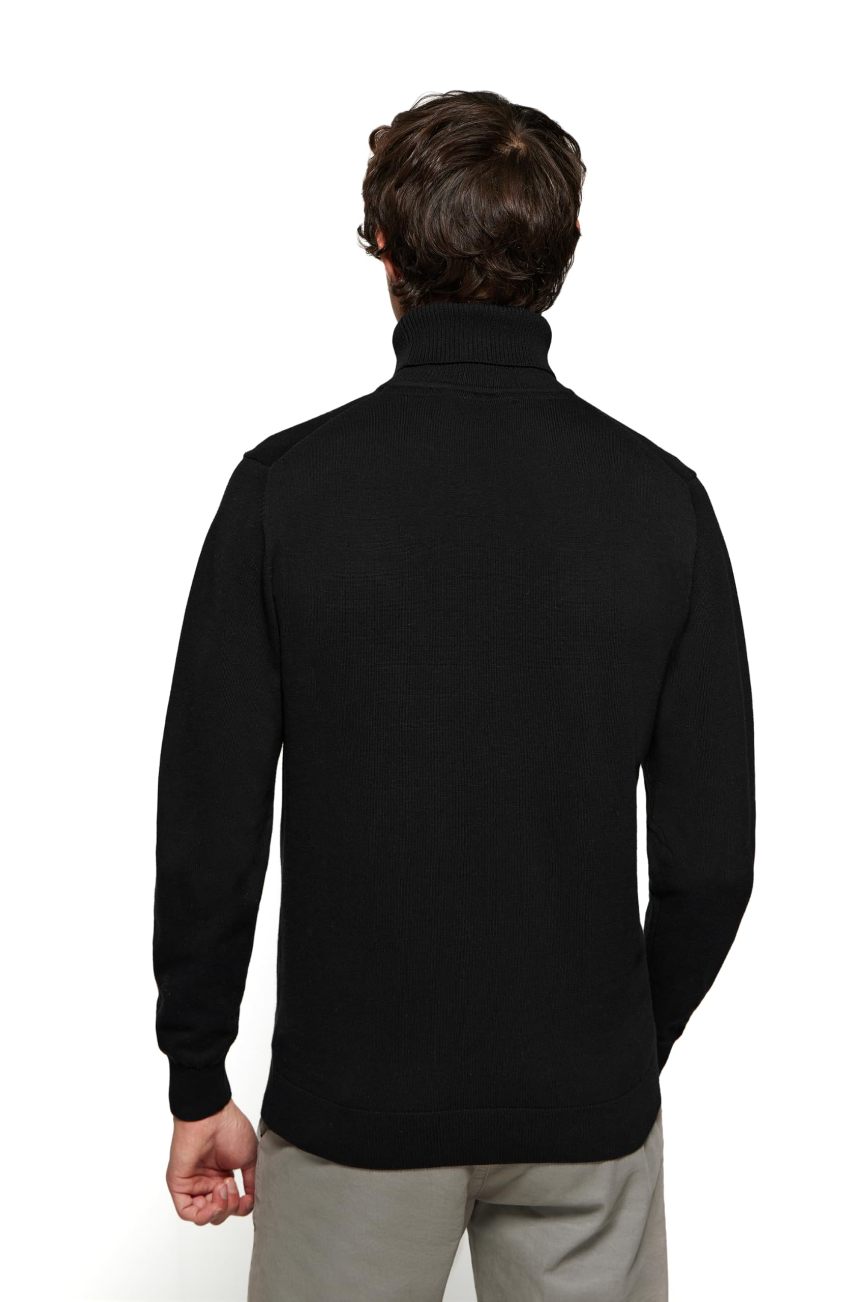 Polo Club Maglione Uomo Collo Alto - Maglioni Manica Lunga - 100% Cotone - Logo Ricamato