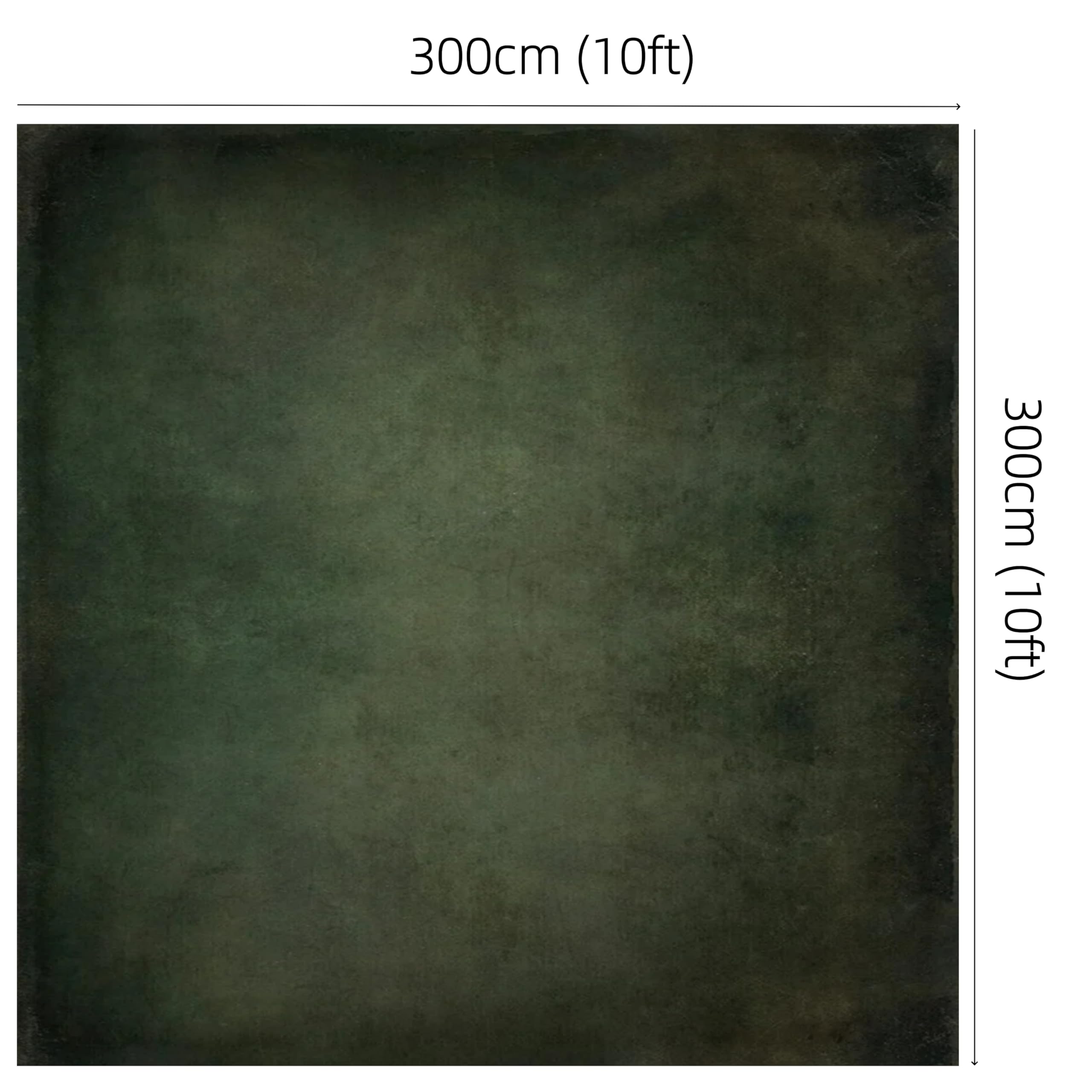 WaW tło fotograficzne 3 x 3 m retro ciemnozielone beton do studia fotograficznego materiał portret sesja zdjęciowa