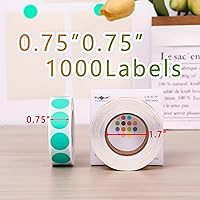 Vista 23 de PARLAIM 6 Rolls 6000PCS 3/4" Round Circle Color-Code Dot Stickers, 6 Color Style Colorful Coding Label Sticker for Home Office Classroom