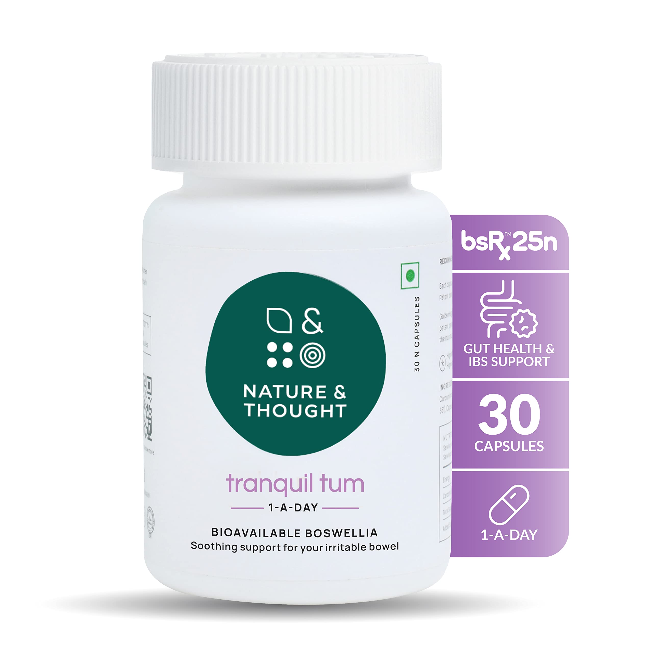 Nature & Thought Boswellia Serrata (Shallaki) Capsules Gut Health supplement, IBS Support, Anti-Inflammatory with bsRx®, Clinically Tested Veg Tranquil Tum 1 A Day dose (30) (B09KMDNR7Y) Amazon Price History, Amazon Price Tracker