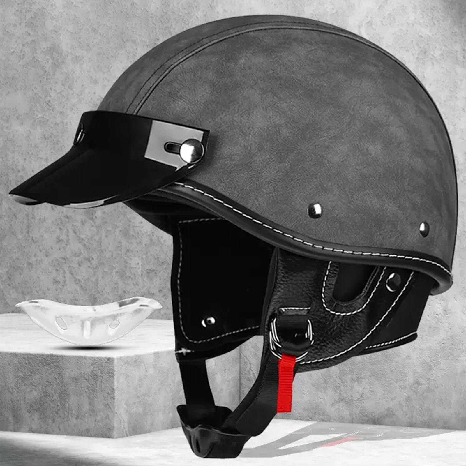 Amazon.co.jp: 半帽ヘルメット ハーフヘルメット 原付ヘルメット 