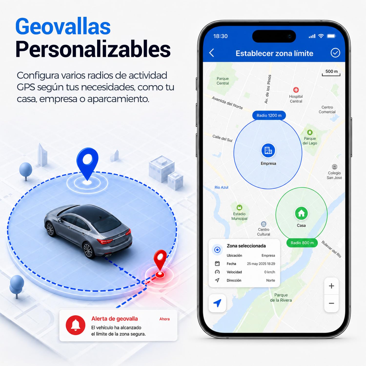 localizador GPS para Coche TK905,rastreador GPS con Potente Dispositivo magnético Aplicación Gratuita para automóvil/Motocicleta/Barco 90 días de Tiempo en Espera