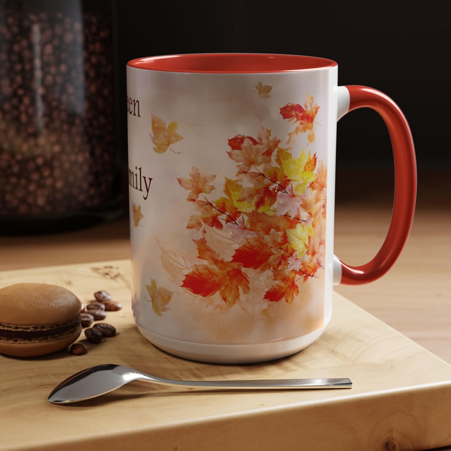 Fall Themed Accent Mug-Autumn-Sizes 11oz and 15oz