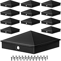 Vista 10 de Dunzy Tapas de poste de aluminio piramidal para postes de cubierta de cubierta para funda nominal con tornillos para buzón de correo al aire libre