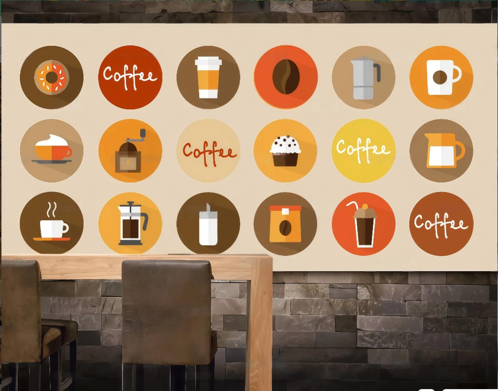XDOUBAO Wallpaper Simple Fashion Cake Dessert Theme Bakery Shop Afternoon Tea Coffee Shop Background Mural Western Restaurant Wallpaper,3D,350x245cm