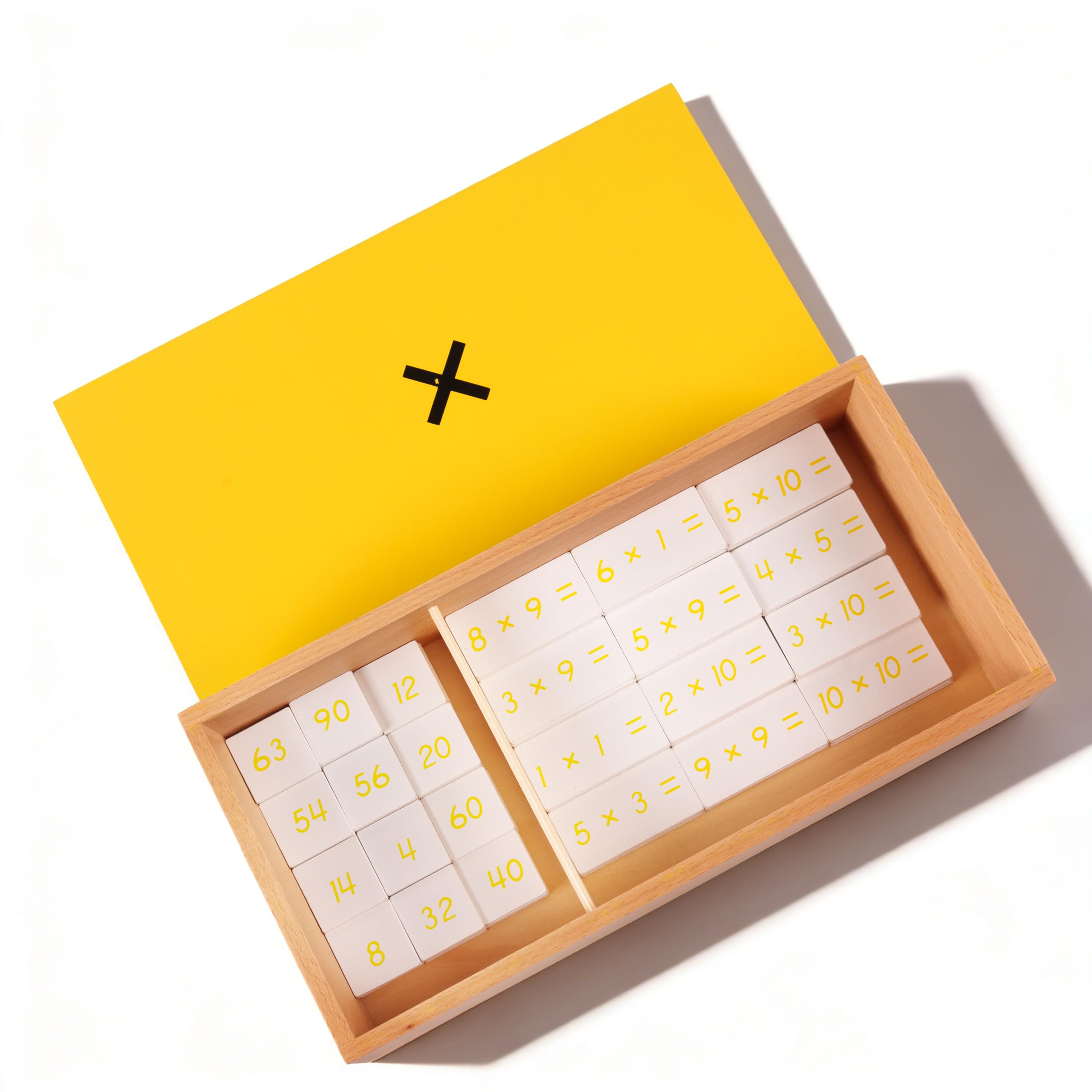 Montessori materiali matematici, giocattolo educativo in legno per numeri e calcoli, scuola materna e elementare, scuola domestica e aule a partire dai 3 anni (scatola di compiti di