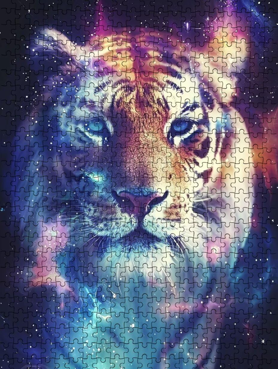 Puzzle 4000 Teile, SüßE Tiger Puzzle Erwachsene 4000, Klassische Puzzles, Puzzlespiele für Die Ganze Familie, Geschicklichkeitsspiel, Mit Schöner Verpackung, Dekoration Puzzles und Geschenke FNKL3-608