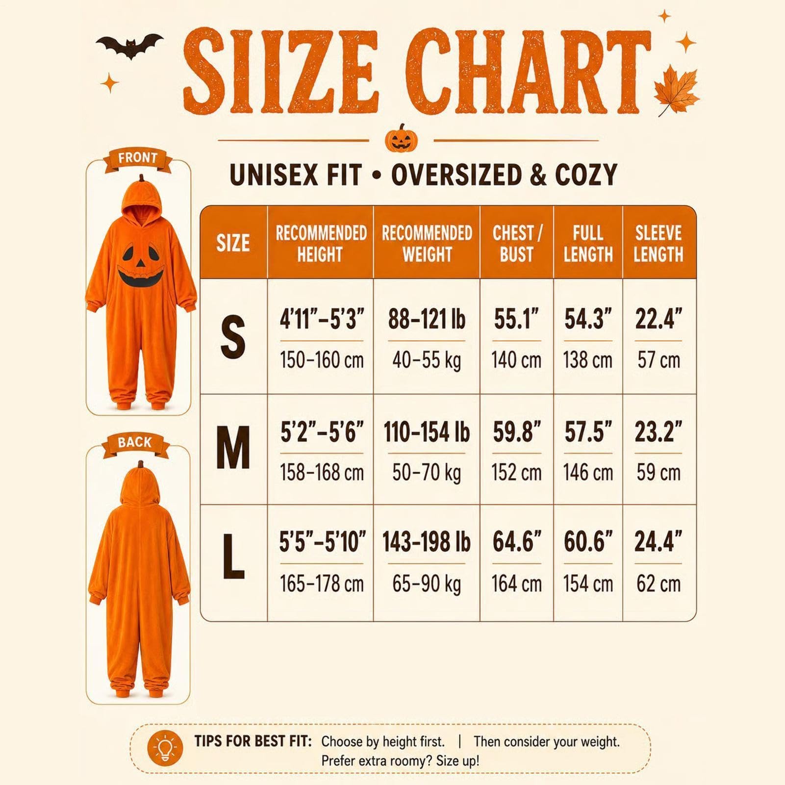Kostium dyniowy dla dorosłych na karnawał do odgrywania ról na Halloween