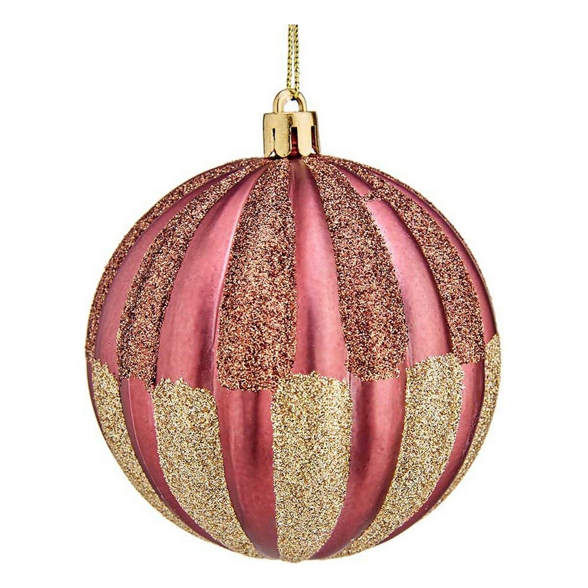 Krist+ Christmas Baubles 6 Units Pink Plastic