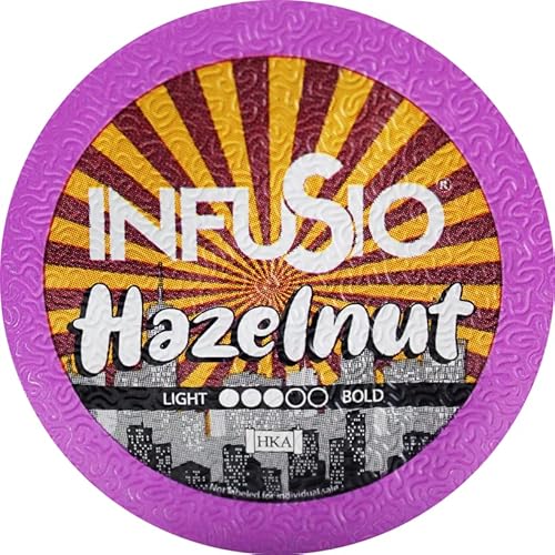 96 Count - Hazelnut Flavored Coffee, Single Serve Coffee Pods For Keurig K Cup® Brewers - Infusio Premium Roasted Coffee (Hazelnut, 96 Count Compatible With 2.0)… #TOP4
