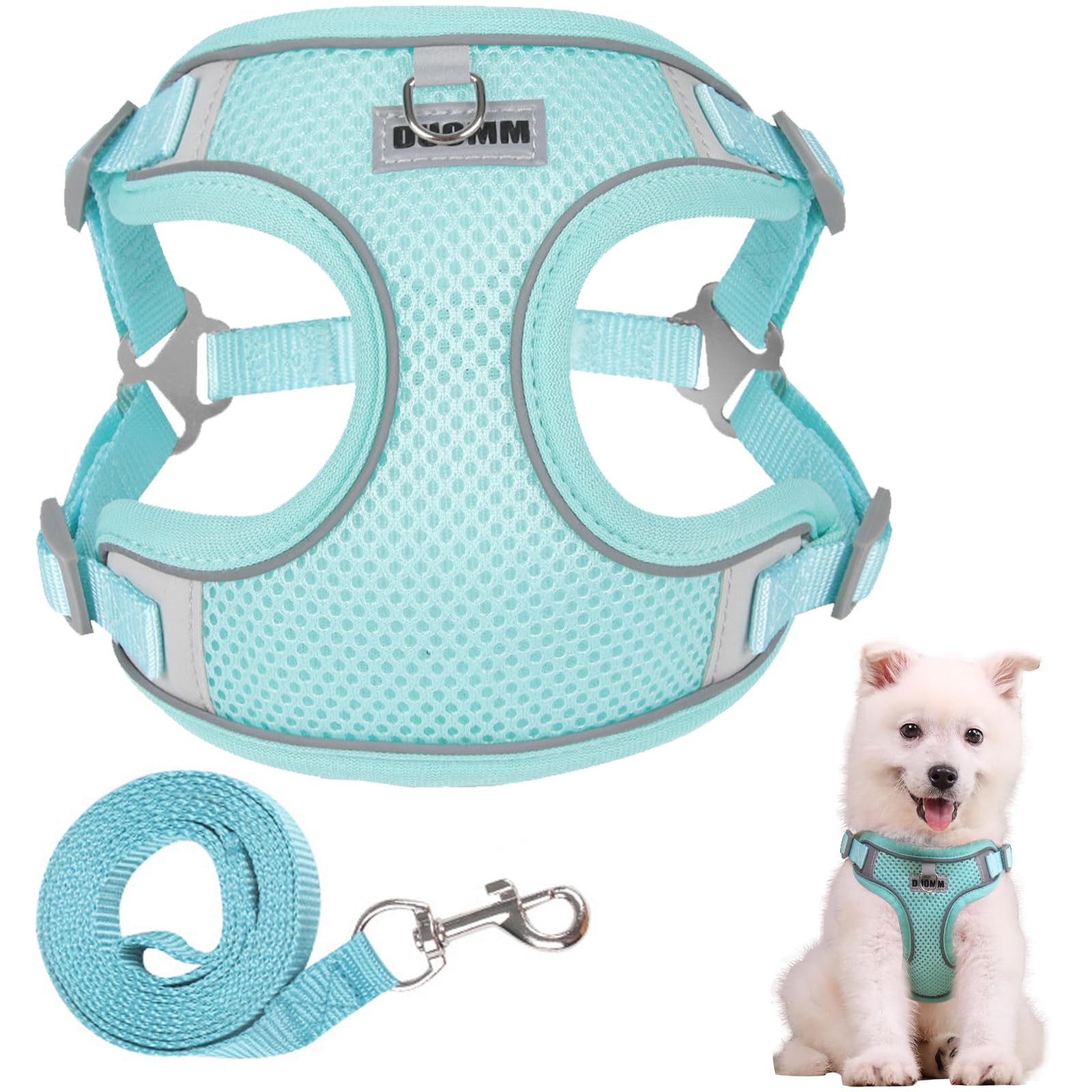 Ledeak No Pull Harness for Dogs Breathable Mesh Step in Dog Harness, Adjustable Dog Harnesses