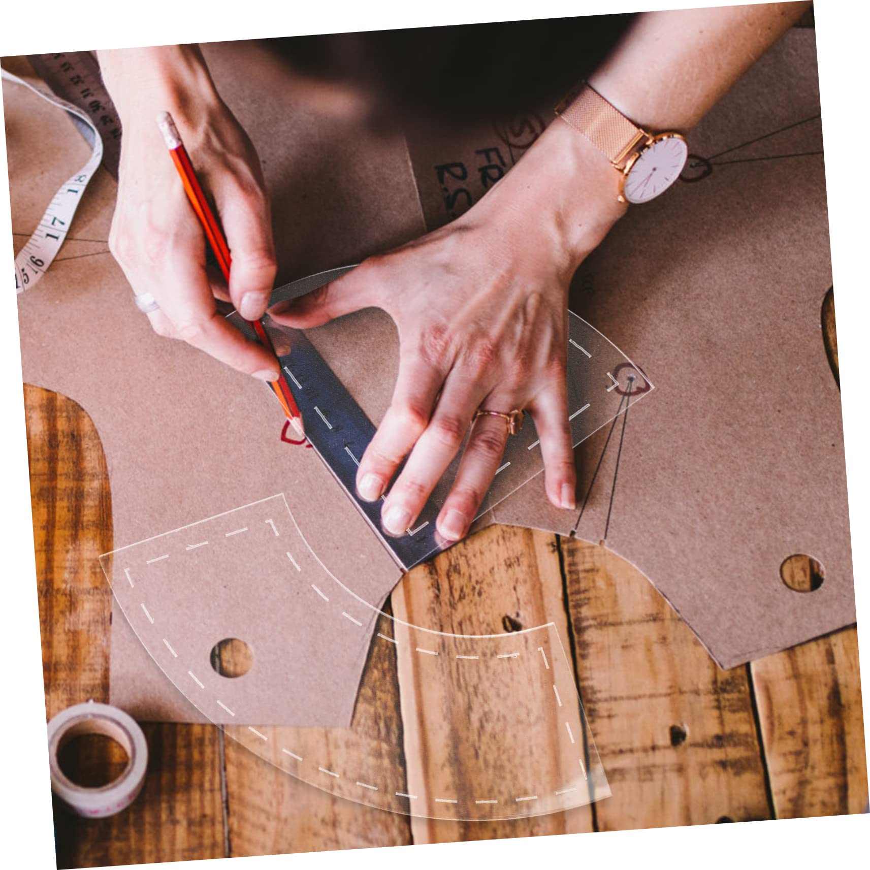 28 Stk. Teiliges Acryl Quilting Lineal Transparente Schablonen für Patchwork Einfach zu Bedienen Leicht zu Tragen Geeignet für Anfänger und Professionelle Näher Vielseitige