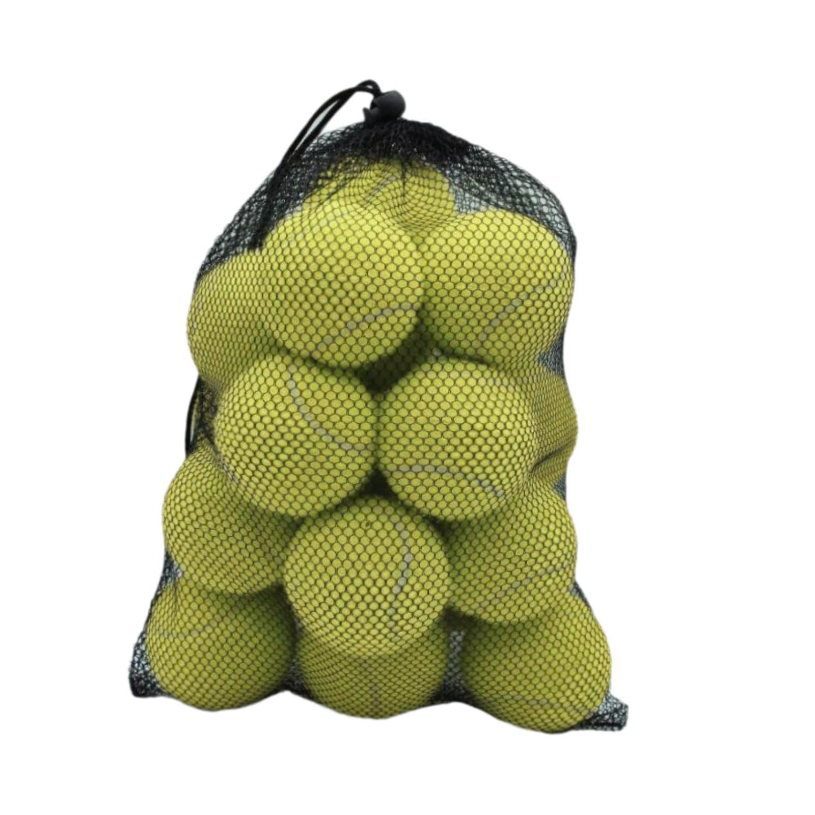 DYNWAVE 20Pcs Tennis Balls Training Balls Exercise Workout 64 mm Dia Practicing Elastic Balls Wear Resistant for Tennis Enthusiasts, Yellow