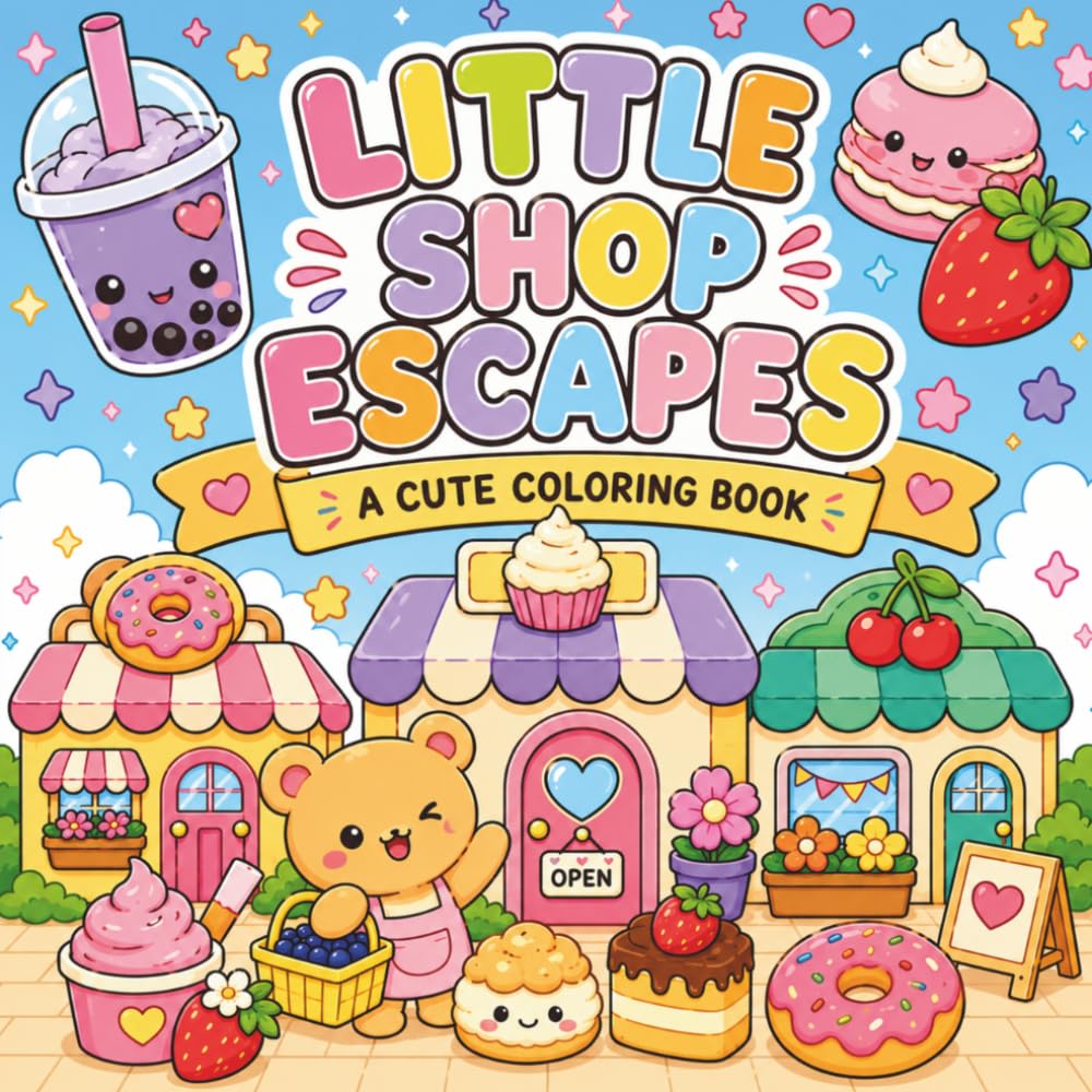 Little Shop Escapes: Cozy Shops to Color & Escape Into