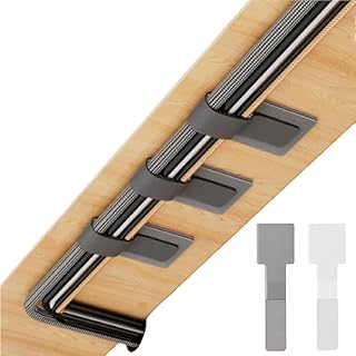 أشرطة كابلات ذاتية اللصق بخطاف وحلقة، منظم أسلاك خلفي لاصق، مشبك كابل، مستلزمات المنزل والمكتب، 40 قطعة في كل عبوة من فاشون مانيا