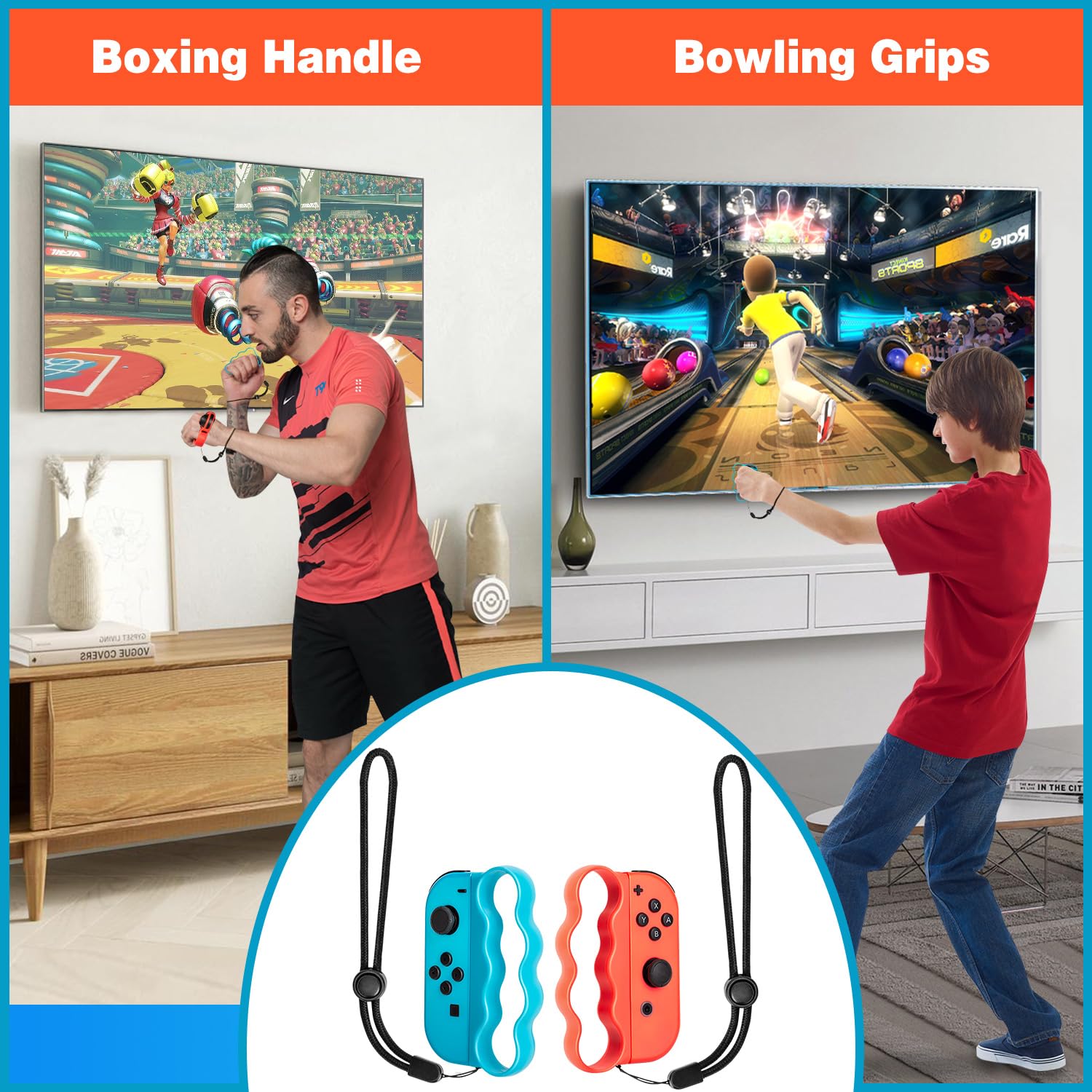 16-in-1 Accessori per Switch Sport, Accessori per Nintendo Switch Sport/Switch Joycon, Regalo di Natale Set di Gioco per Famiglia con Griff Organizer Joycon Compatibile con Switch 2 2025