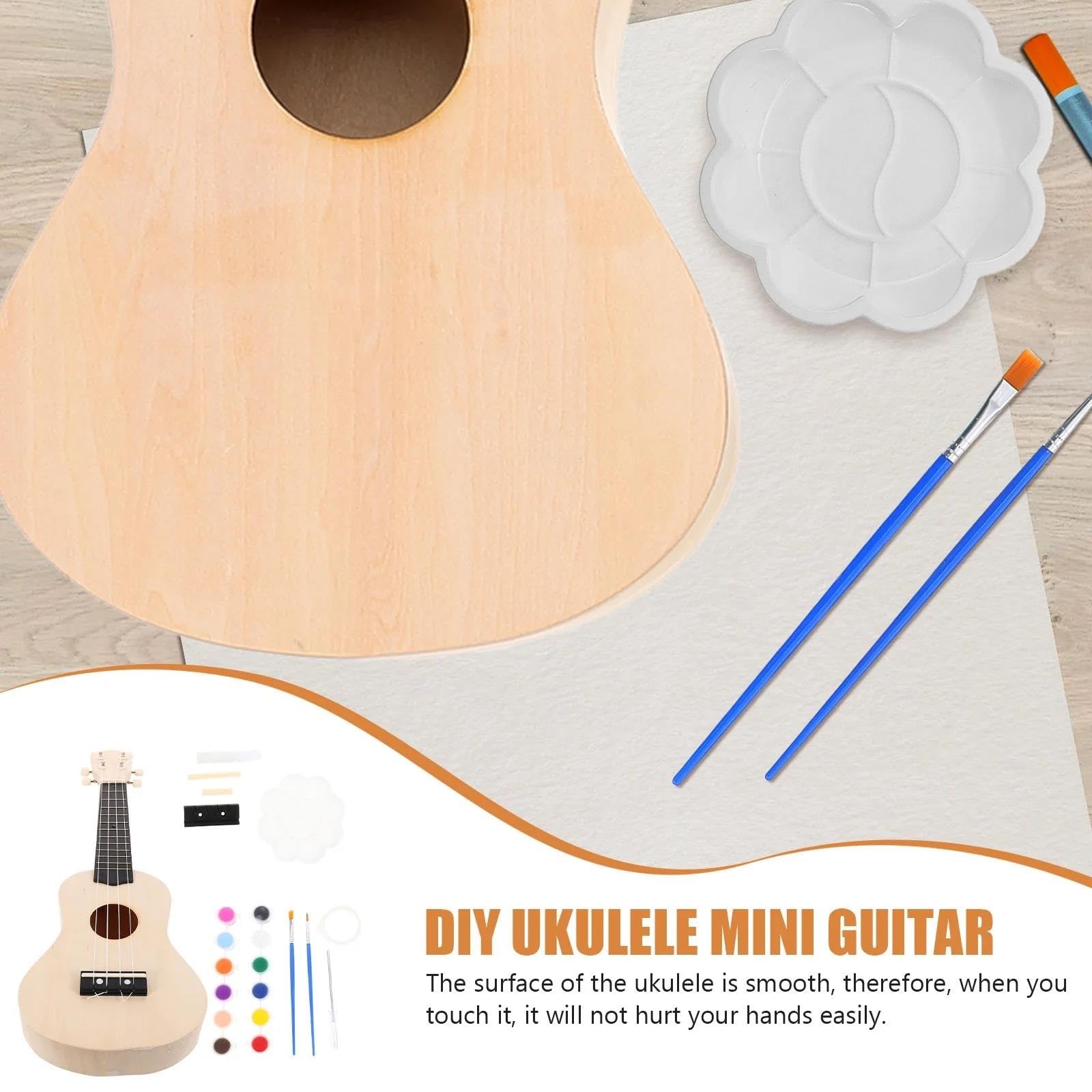 Ukulele per principianti Kit Fai Da Te Per Chitarra Ukulele Da 17 Pollici Semplice E Divertente