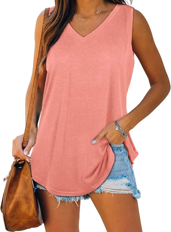 light pink tank tops for women