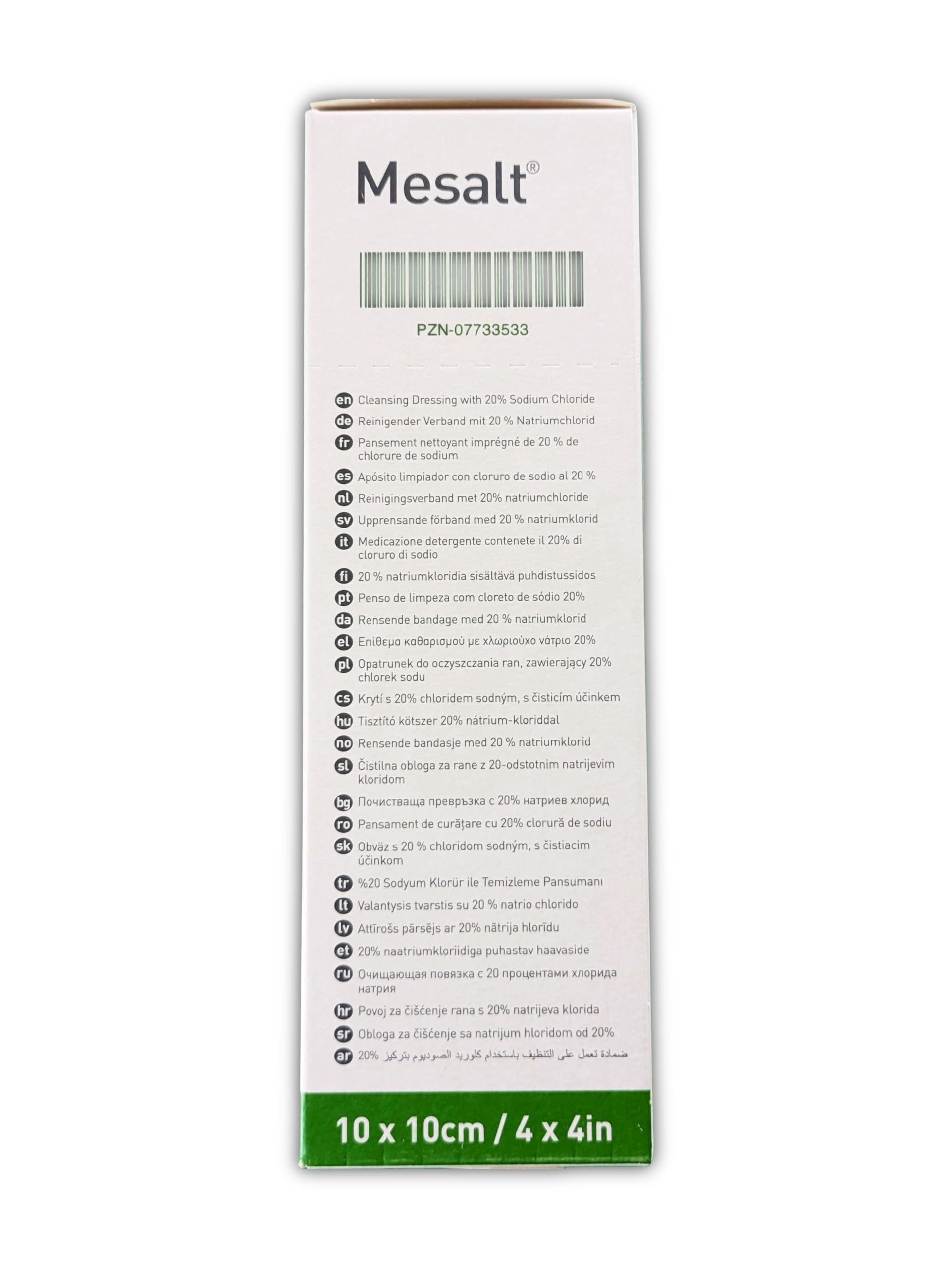 Mesalt, 10 cm x 10 cm, 30 unidades