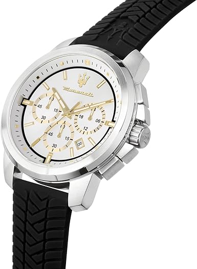 Orologio Cronografo Automatico Uomo Maserati Ingegno R8873619001 Acciaio Quad