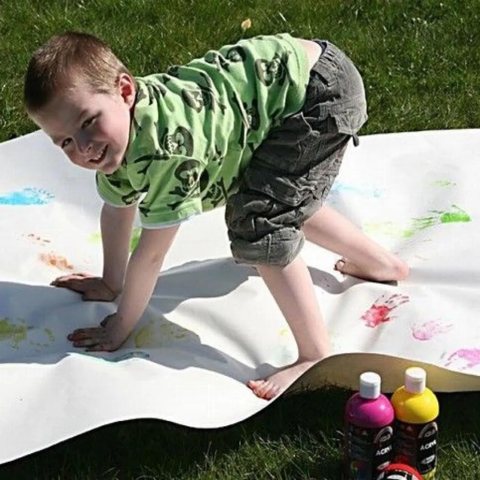 Creativ Rollo de papel de dibujo 23559, ancho: 42 cm, 80 cm, 50 m, color blanco