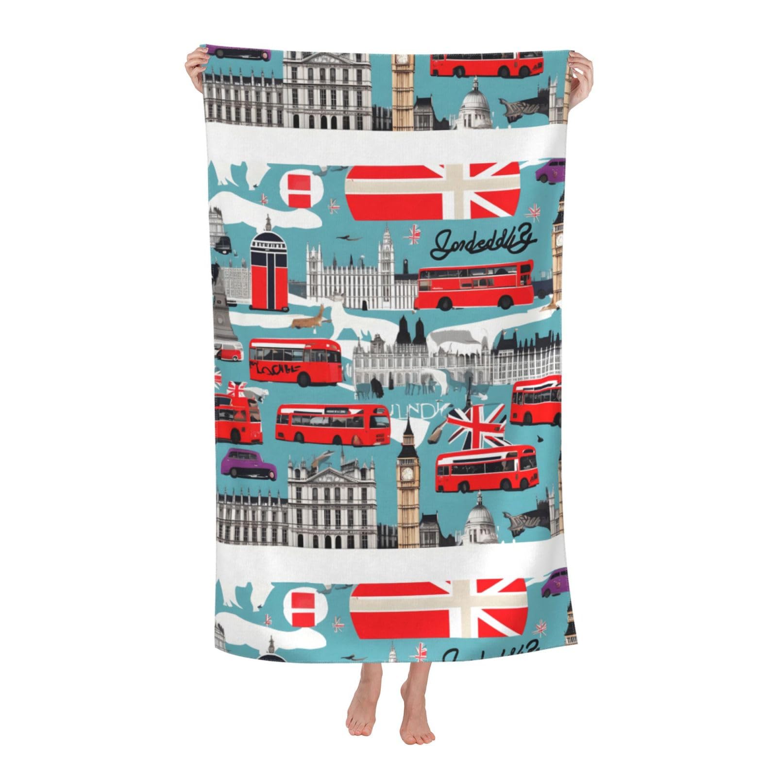 Cbaaghh I Like London Print Adult Beach Towels,Beach & Pool Towel,Beach Towels,Towels For Camping