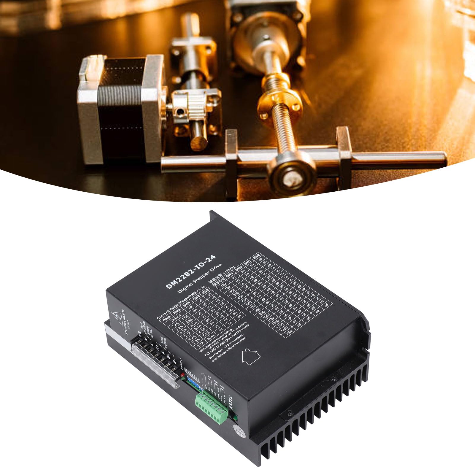 Fafeicy Controlador de Motor Paso a Paso Digital de 2 Fases, Serie DM