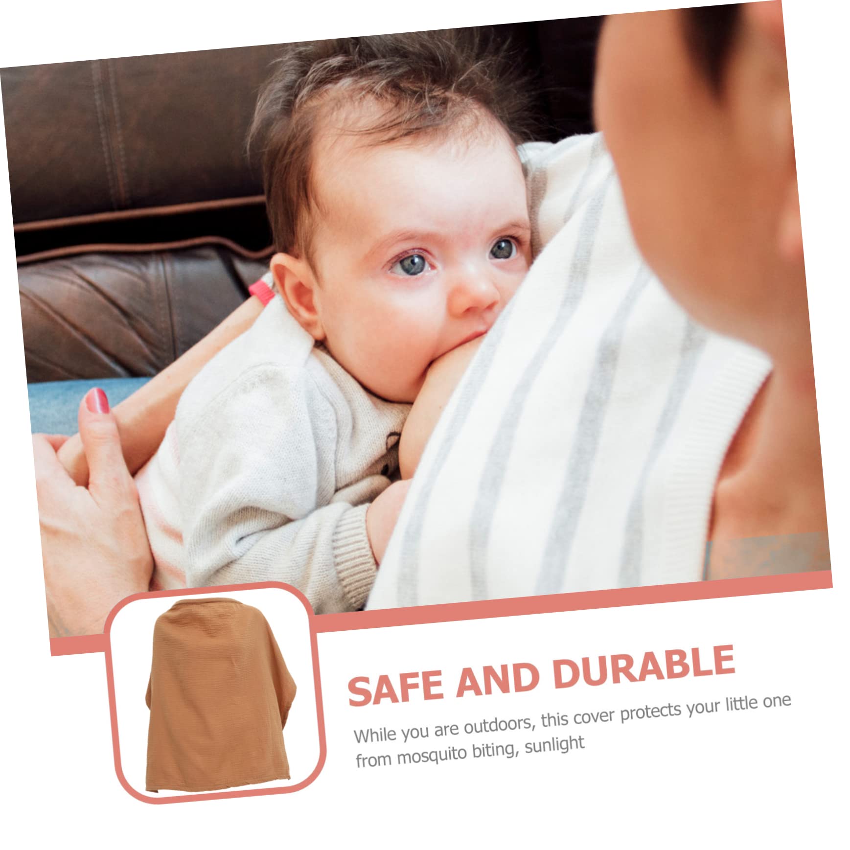 Copertura Allattamento Cotone Morbido Grembiule Ragazza Mamma Lavabile Riutilizzabile Viaggio Design Semplice Traspirante