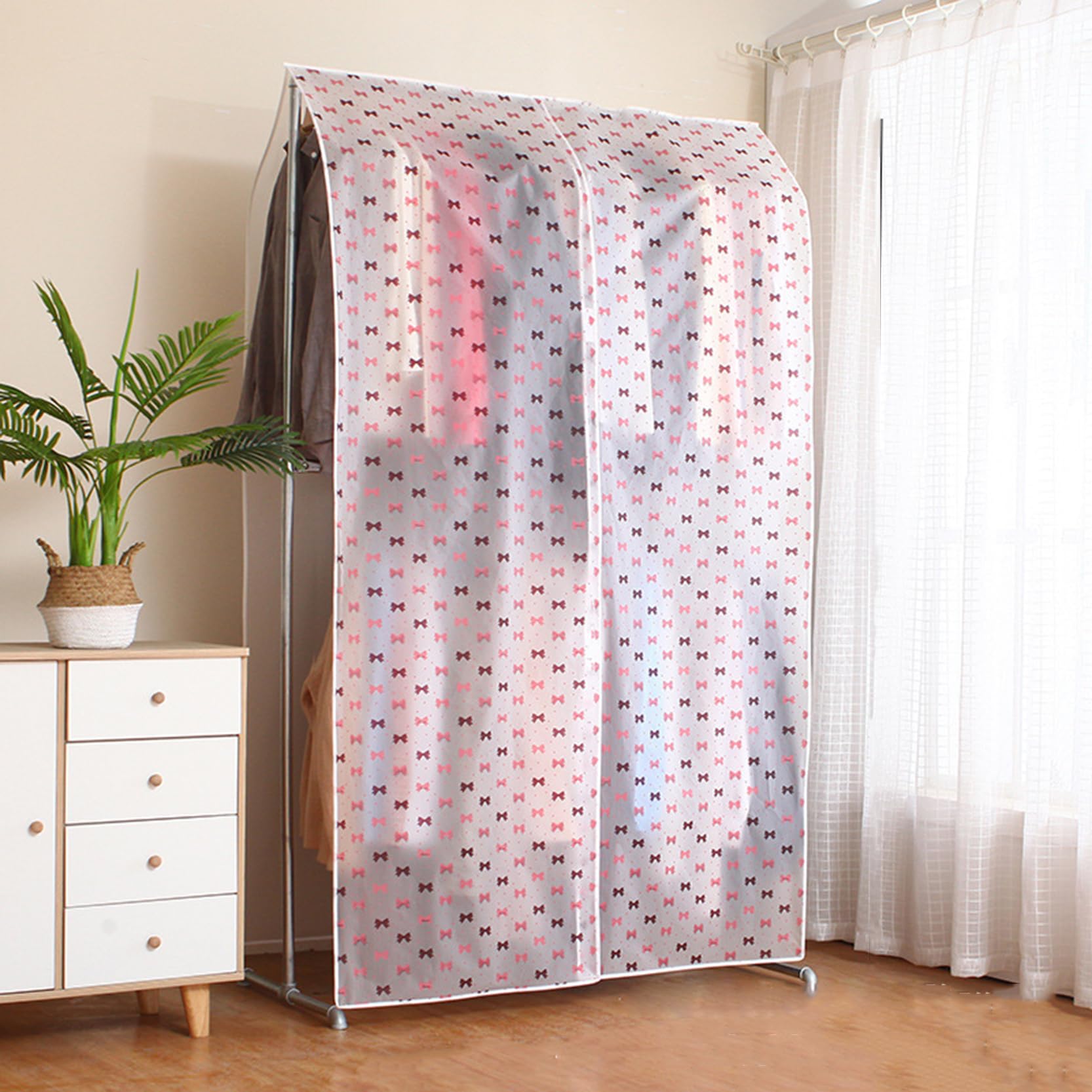 Copriabiti Ultra Alti 70,86 Pollici,Copriabiti Antipolvere Traspirante,Copriabiti Protettivo per Abiti Lunghi, Cappotti, Facile da Usare e da Pulire,C-200 x 180 cm