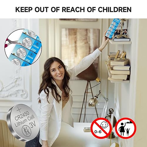 Miniatura 6 de CR2450 - Batería de litio (3 V, 600 mAh, 50 unidades)