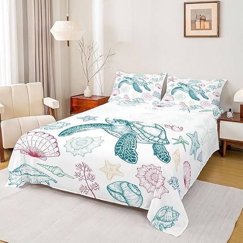 Miniatura 10 de Castle Fairy Daisy Florals Sheet Sets Full Size,Hippie Flowers Fitted Sheet Set,Kids Teens Bedroom Decor,70s Retro Floral Bed Sheets Set 4pcs(1 Baby