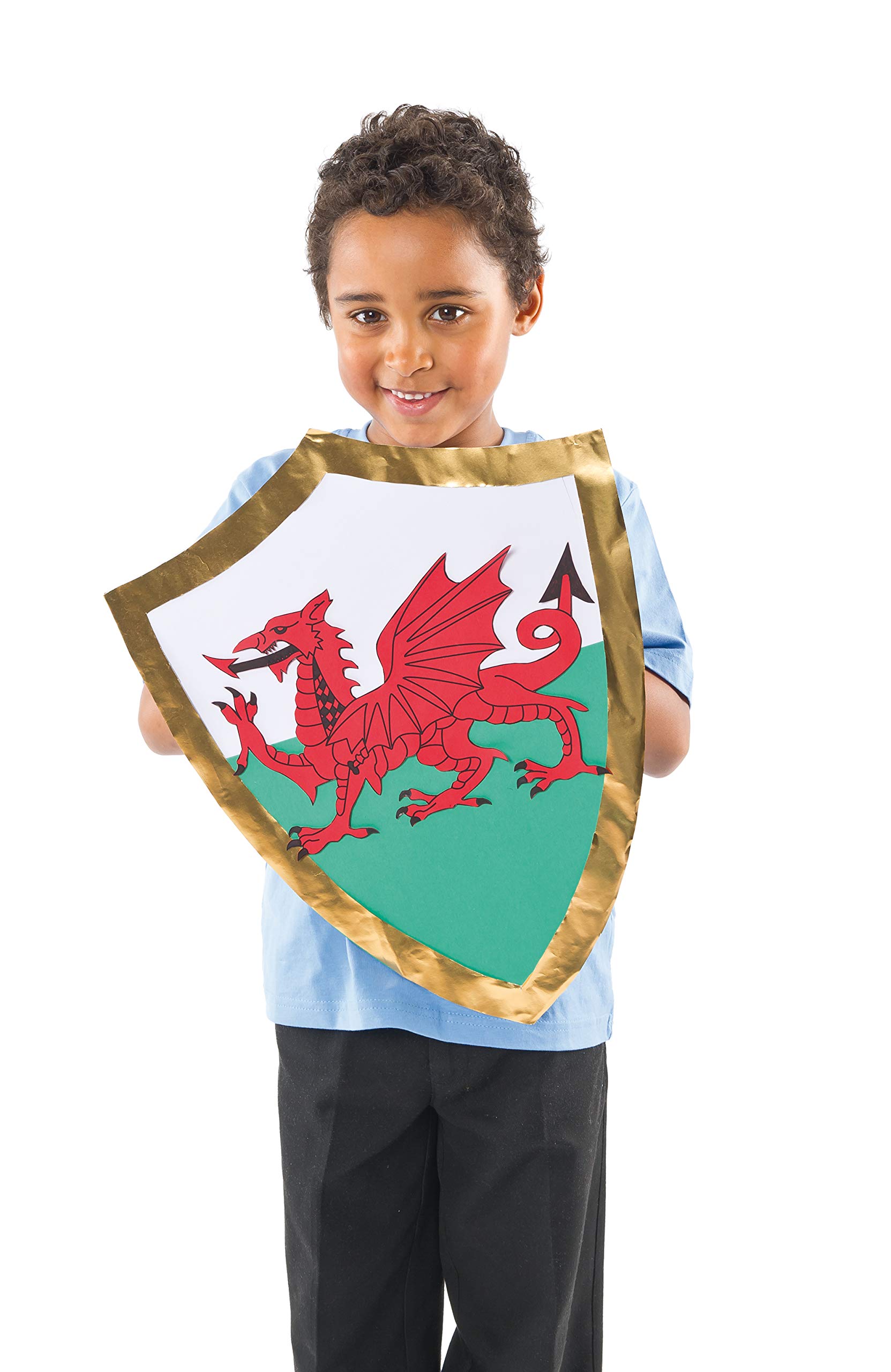 Maschere Elmo Da Cavaliere | Pacco Da 6 | Bianco | Cartoncino Resistente | Per Travestimenti E Giochi - Foto 9