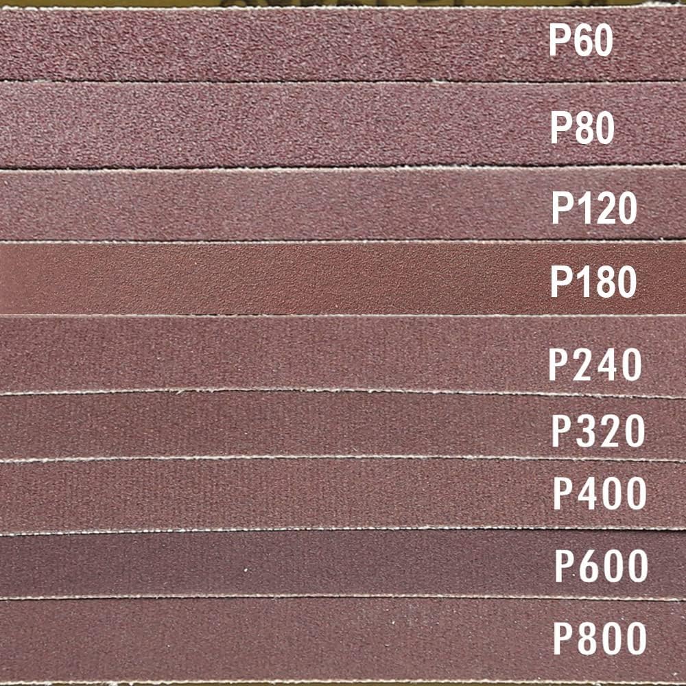 Sandpaper Sanding belts,sandblasting tools,3pcs 18x3 Inch Abrasive M990 Grinder Tool Wood Soft Metal Polishing, 18"x3" Hard Metal Grinding(Ao P60)