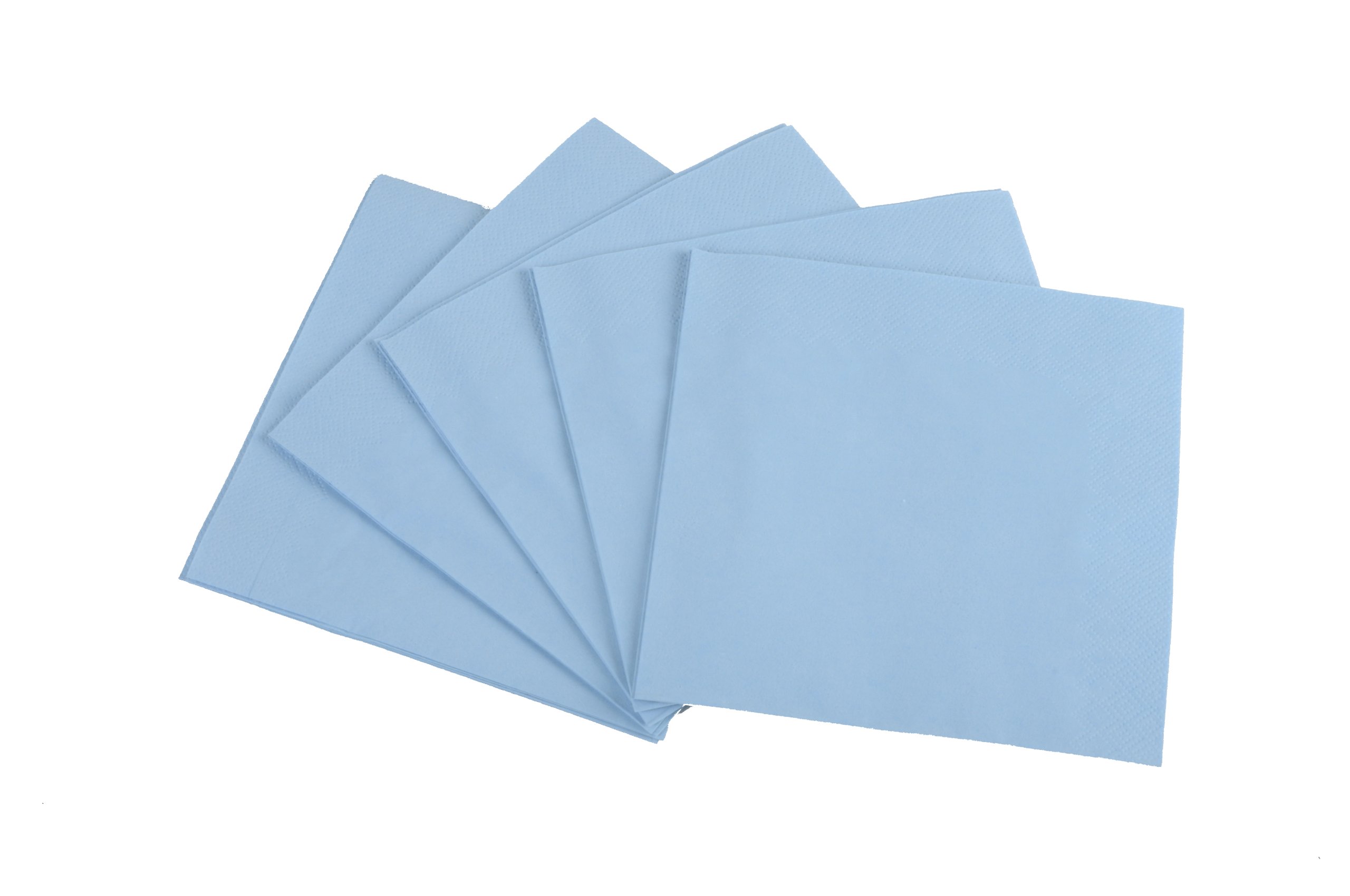 Divertente strati tovaglioli 33 x 33 cm con 1/volte (4 confezioni da 250) azzurro