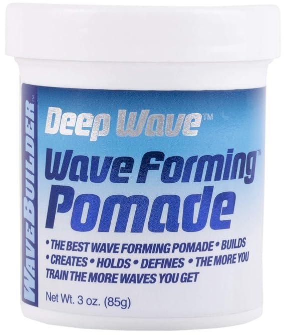 WAVEBUILDER Classic Waver Bundle for 360 Waves | Wash in Waves Wave Safe Shampoo, Brush in Waves Lotion, Deep Wave Pomade and a Silky Durag Design: WB White Wave
