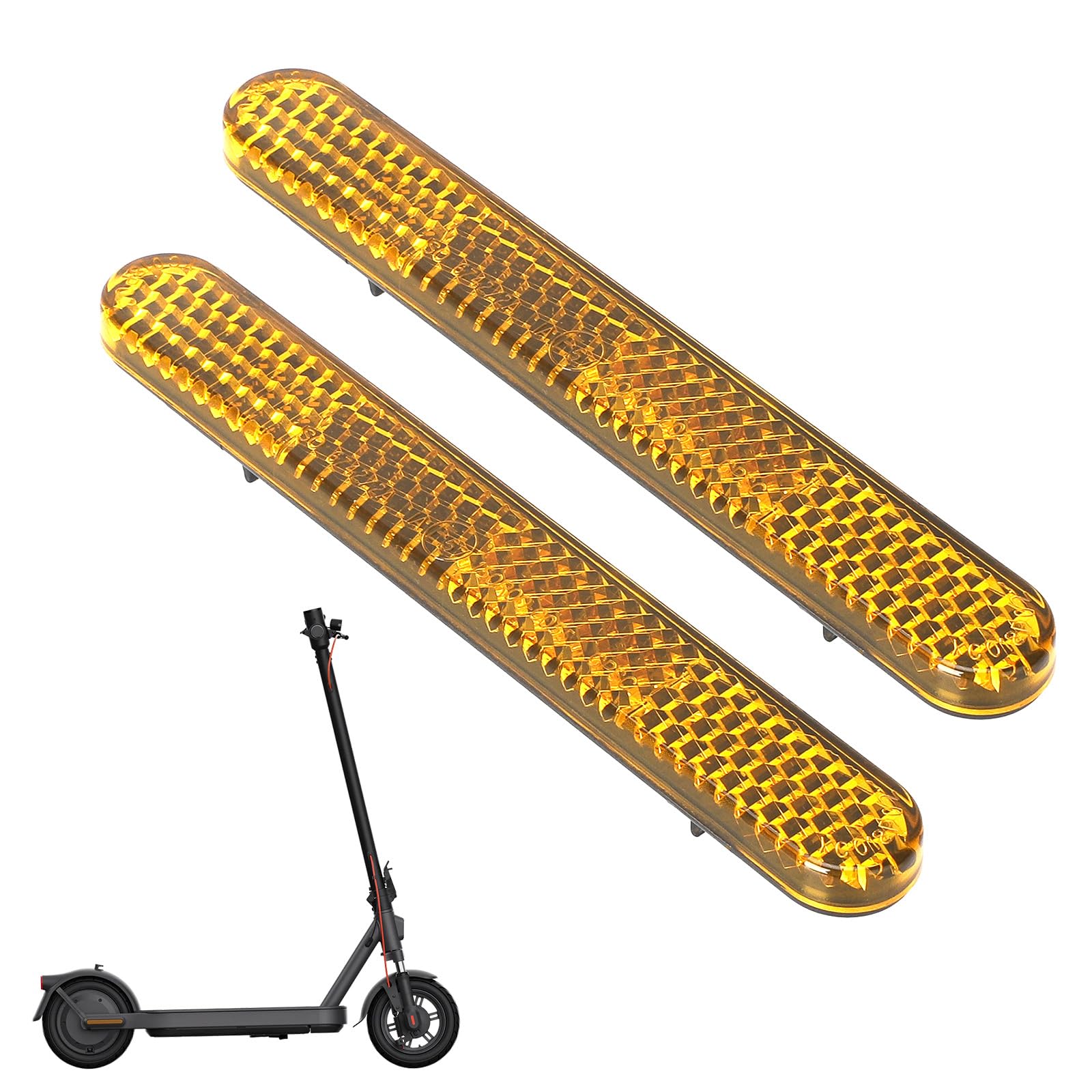 Cubierta lateral reflectante para Xiaomi Elite Scooter Eléctrico Amarillo Tiras Reflectantes Trasera Set Accesorios