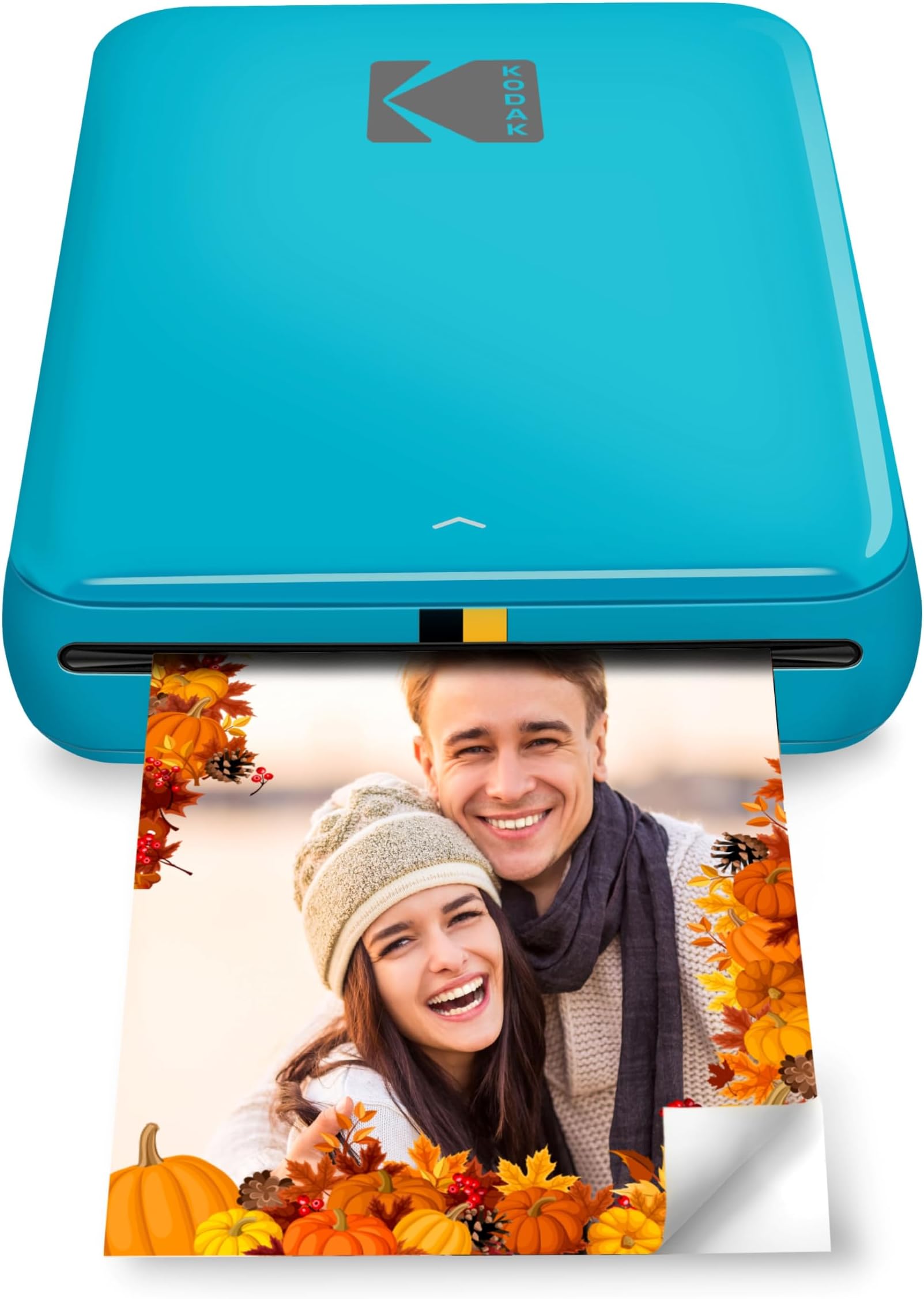 Step Instant Photo Printer With Bluetooth/NFC, ZINK Technology & App for iOS & Android (Blue) Prints 2x3” Sticky-Back Photos.