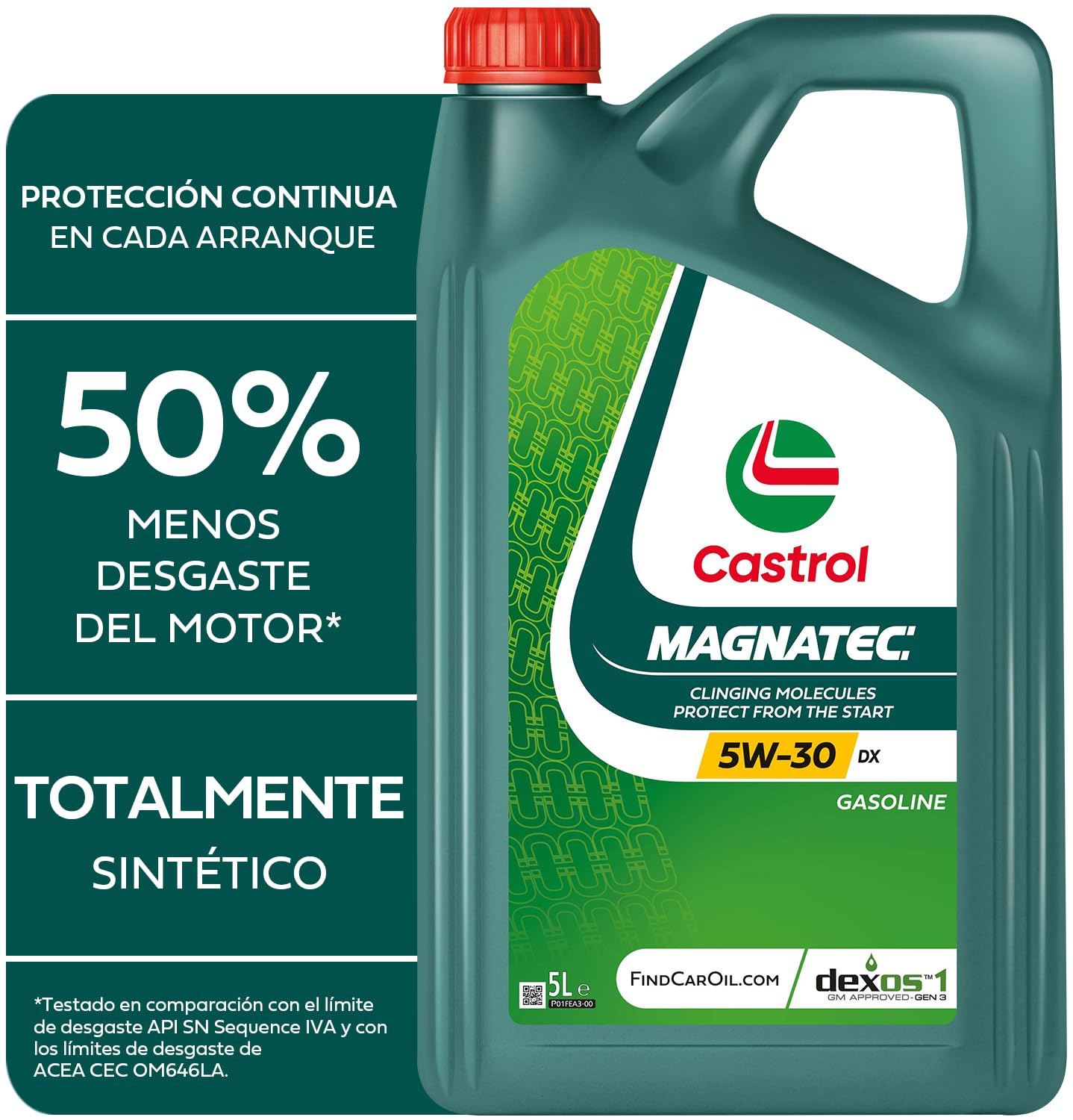 Castrol MAGNATEC 5W-30 DX Aceite de Motor 5L, Versión actual