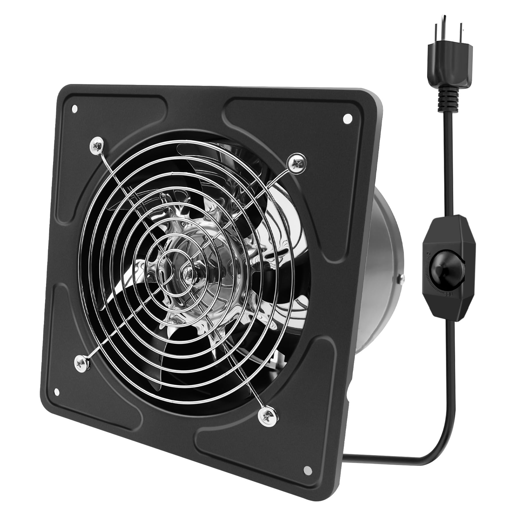 Extractor de cocina de 6 pulgadas con controlador de velocidad, ventilador de pared de 235 CFM, ventilador de ventilación de 115 V y 40 W para cocina, sala de reuniones, tienda, sala de