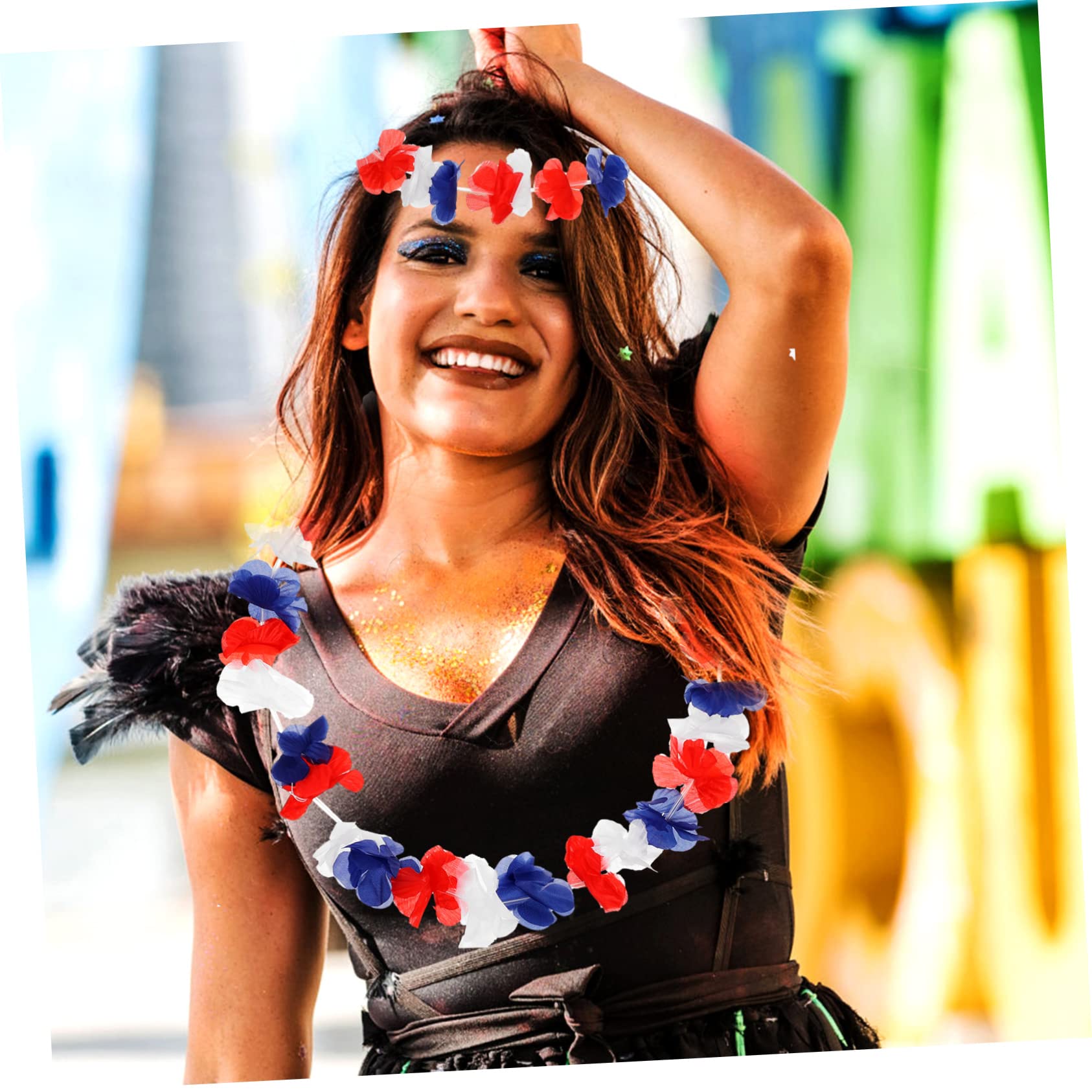 MAGICLULU 144stücke Teiliges Hawaii Party Deko Mit Blumenkränzen Armbändern Und Für Tropische Feiern Und Stirnbändern Für Luau Und Strandpartys