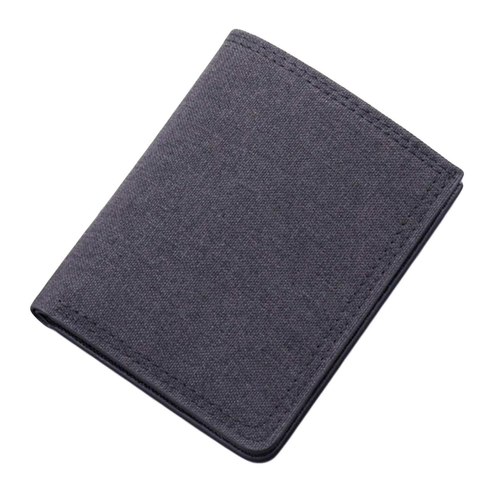 Men Canvas Wallet Short Money Bag Casual Style ID Card Bifold Black Clothing, Shoes & Accessories | Mens Accessories | Wallets-image-43