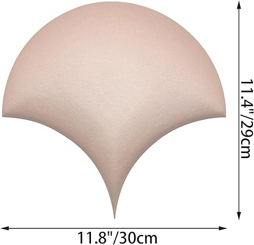 Miniatura 7 de Dragon Scales - Panel de pared de piel sintética, paneles acústicos insonorizados, azulejos de fondo 3D, azulejos de mosaico de bricolaje (6, rosa