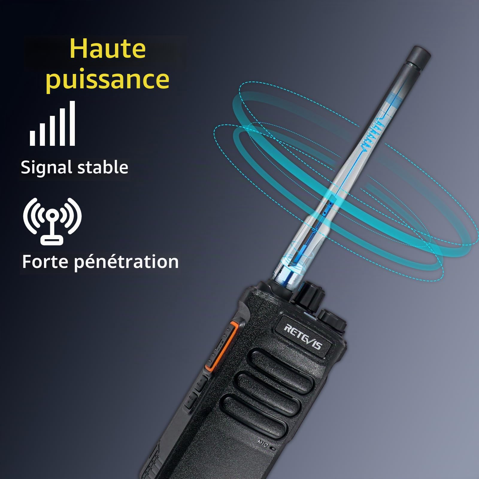 Retevis RT86 Talkie Walkie, Radio Bidirectionnelle Longue Portée
