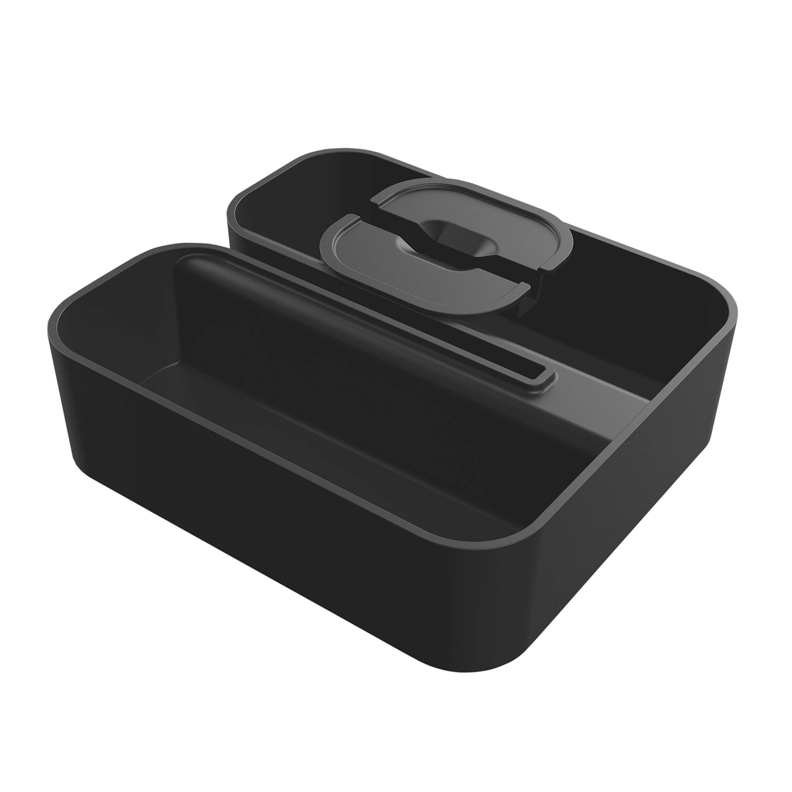 Tiger 2-Store Cesta de Ducha Acoplable, Negro
