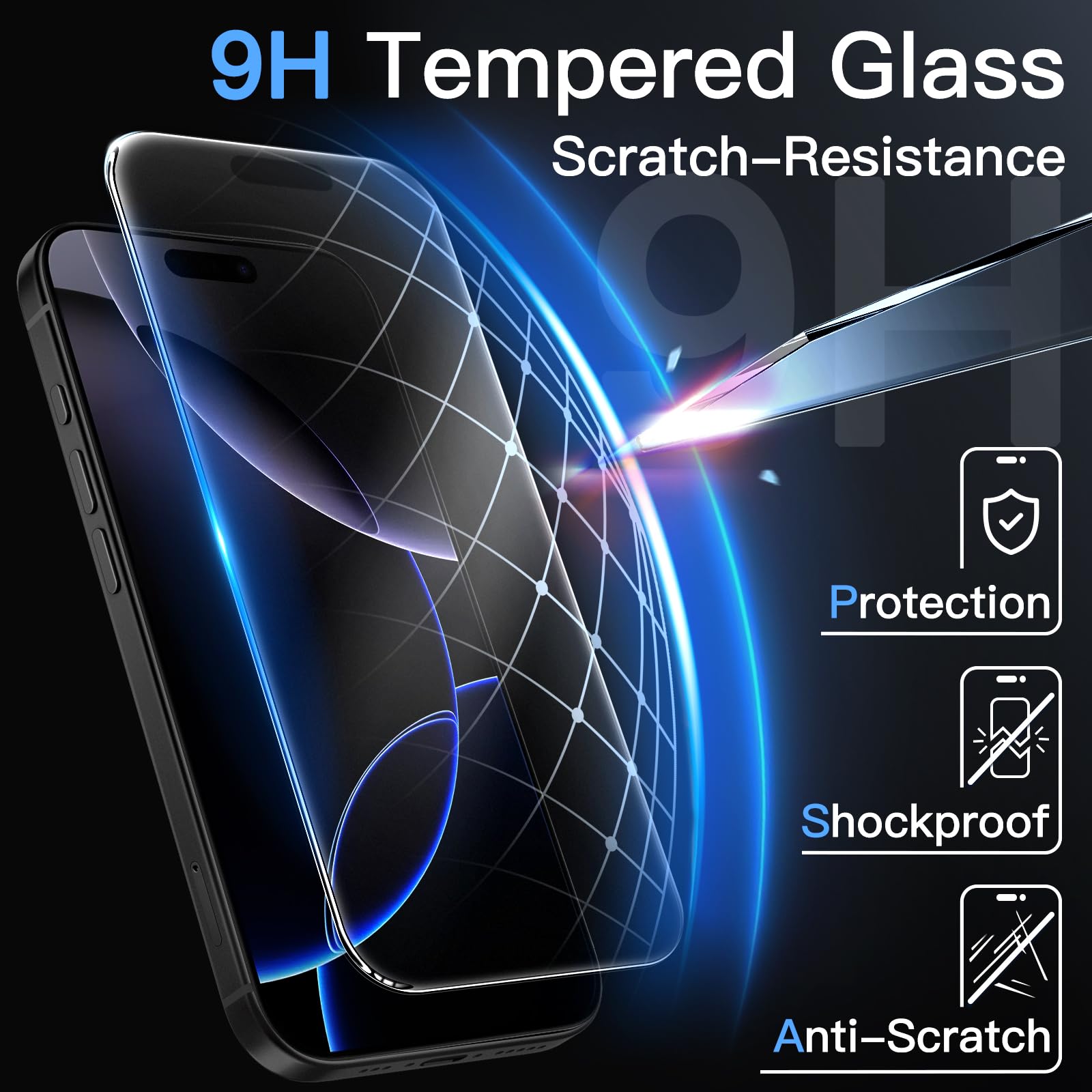 Pellicola per Samsung Galaxy A16 5G/4G Vetro Temperato Vetro Fotocamera Posteriore Pellicola Pieno Copertura Anti Graffio, Anti-Impronte, Senza Bolle, Ultra Trasparente, Ultra Resistente