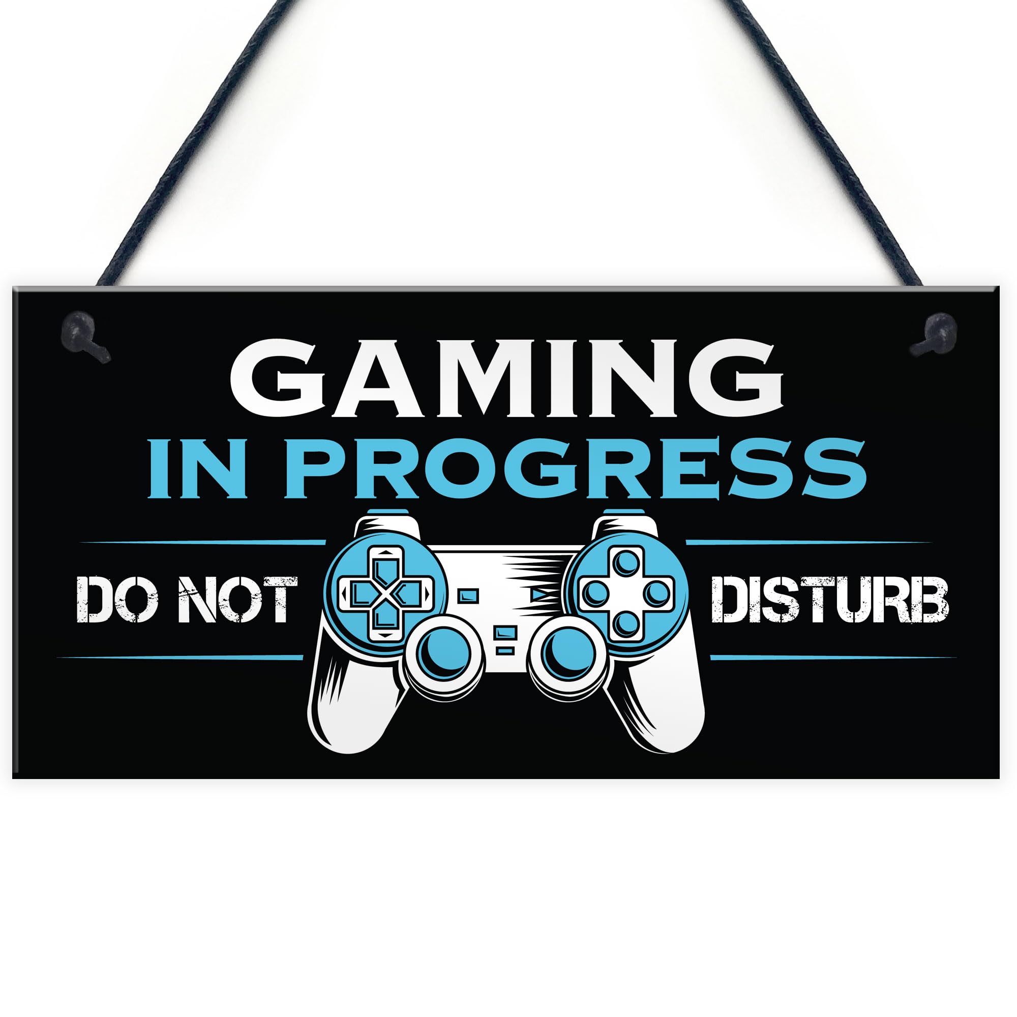 Red Ocean Gaming In Progress Gamer Gift Gaming Sign For Boys Bedroom Novelty Games Room Sign Gift For Son Brother For Christmas Birthday