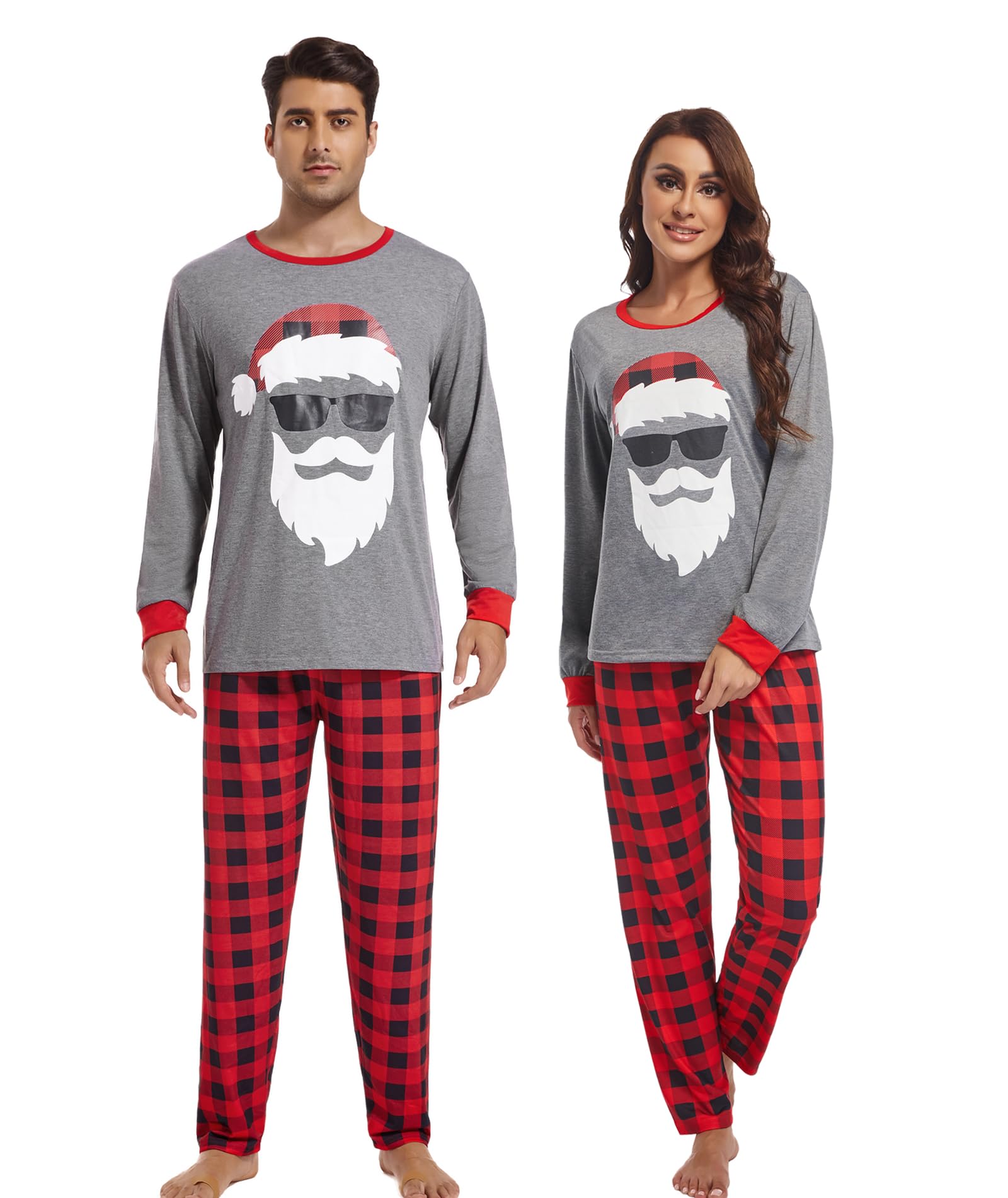 Christmas Couple Pjs Family Matching Christmas Pajamas For Men And Women's Clothes Comfortable Sleepwear-image-43