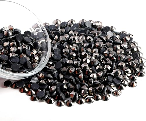 Vista 29 de 6000 diamantes de imitación termoadhesivos a granel, diamantes de imitación azules para ropa de manualidades, cristales termoadhesivos