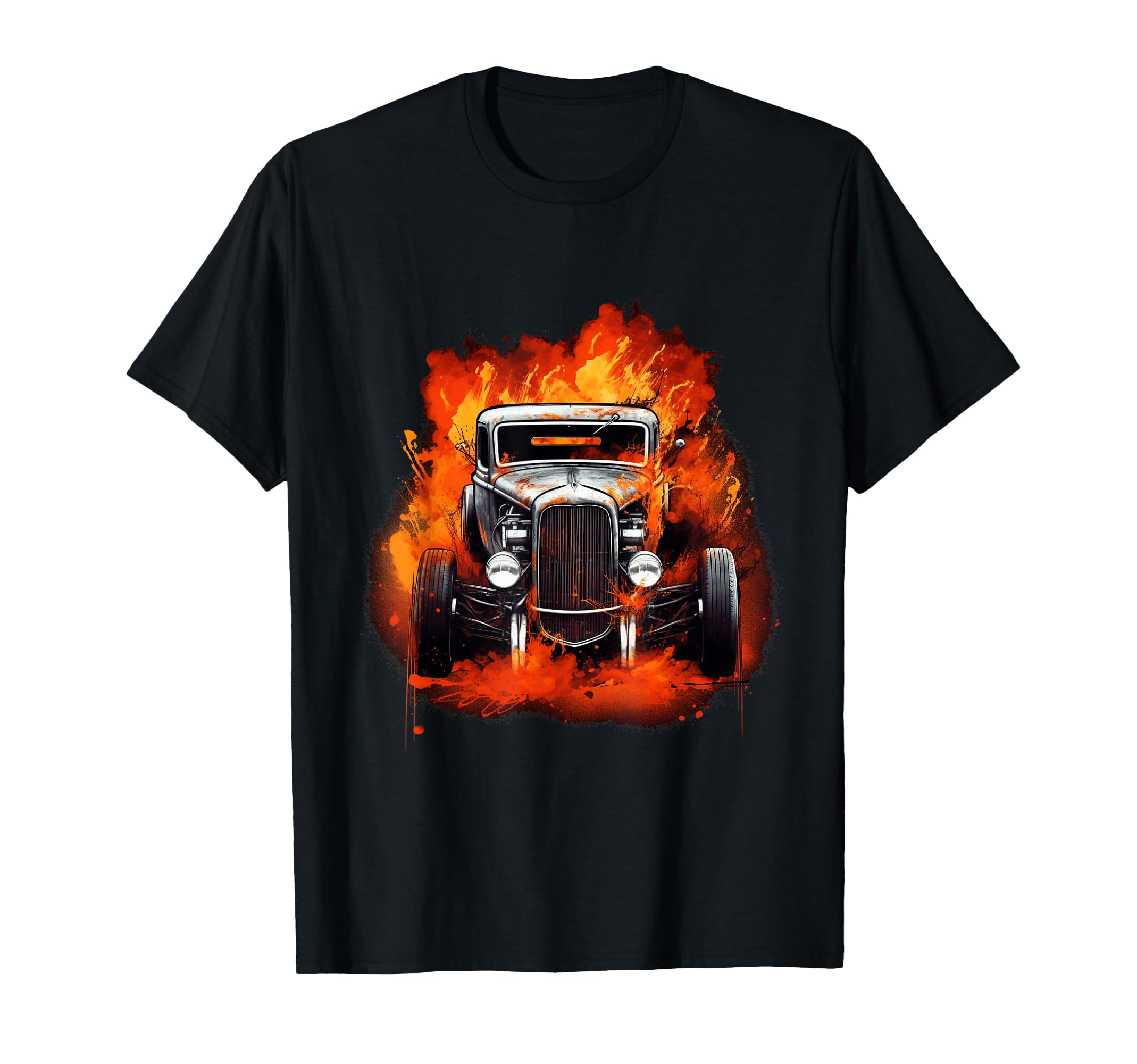 Amazon.com: Hot Rod Rat Rod Vintage Classic Car Men T-Shirt : Clothing ...